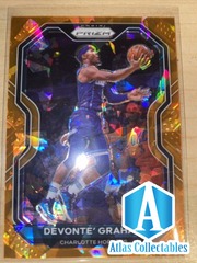 2020-21 Panini Prizm Orange Cracked Ice Devonte’ Graham #73 Charlotte Hornets